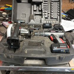 14 Volt Craftsman Drill And Saw Set