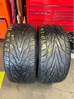 20” toyo tires 295/40/20 semi new with free installation $200 both