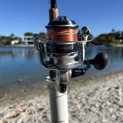 🐠 Preowned Shimano Saragosa SW6000 Reel with Mono & Custom Made 7Ft 8-17LB Rod 🔥 