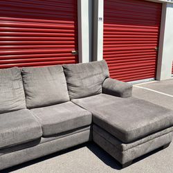 Grey Couch Sectional (FREE DELIVERY)