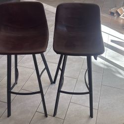 Leather Stool 