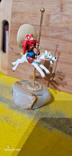 Vintage Ron Lee Yosemite Sam On carousel horse Limited Edition 77/1(contact info removed)s
