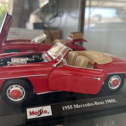 Mercedes 190SL Toy Car 1/18 New