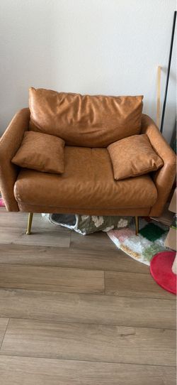 Vegan Leather Park Armchair by Albany Park