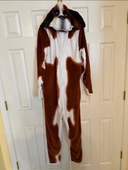 Men's Large Hound Dog Onsie Halloween Costume