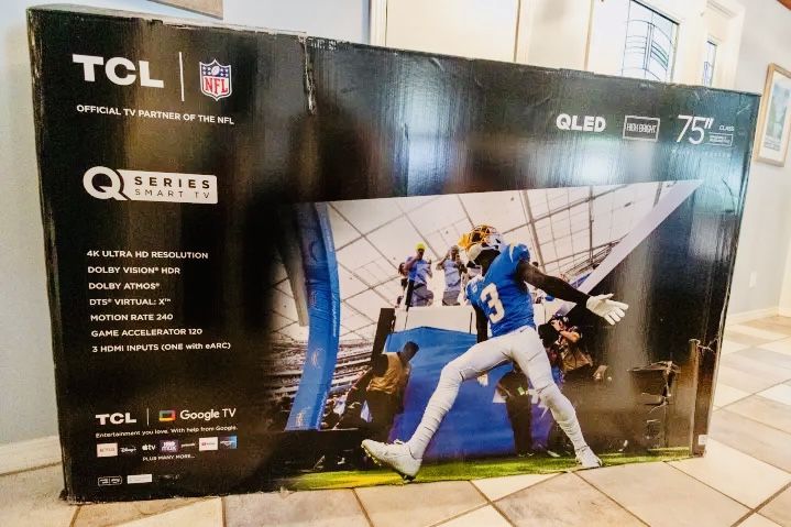 TCL - 75" Class Q6 Q-Class 4K QLED HDR Smart TV with Google TV Brand New In Box Can Deliver