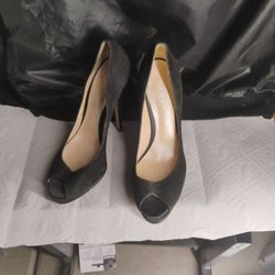 Casadei Italian Black Suede Stilettos 8in Heels