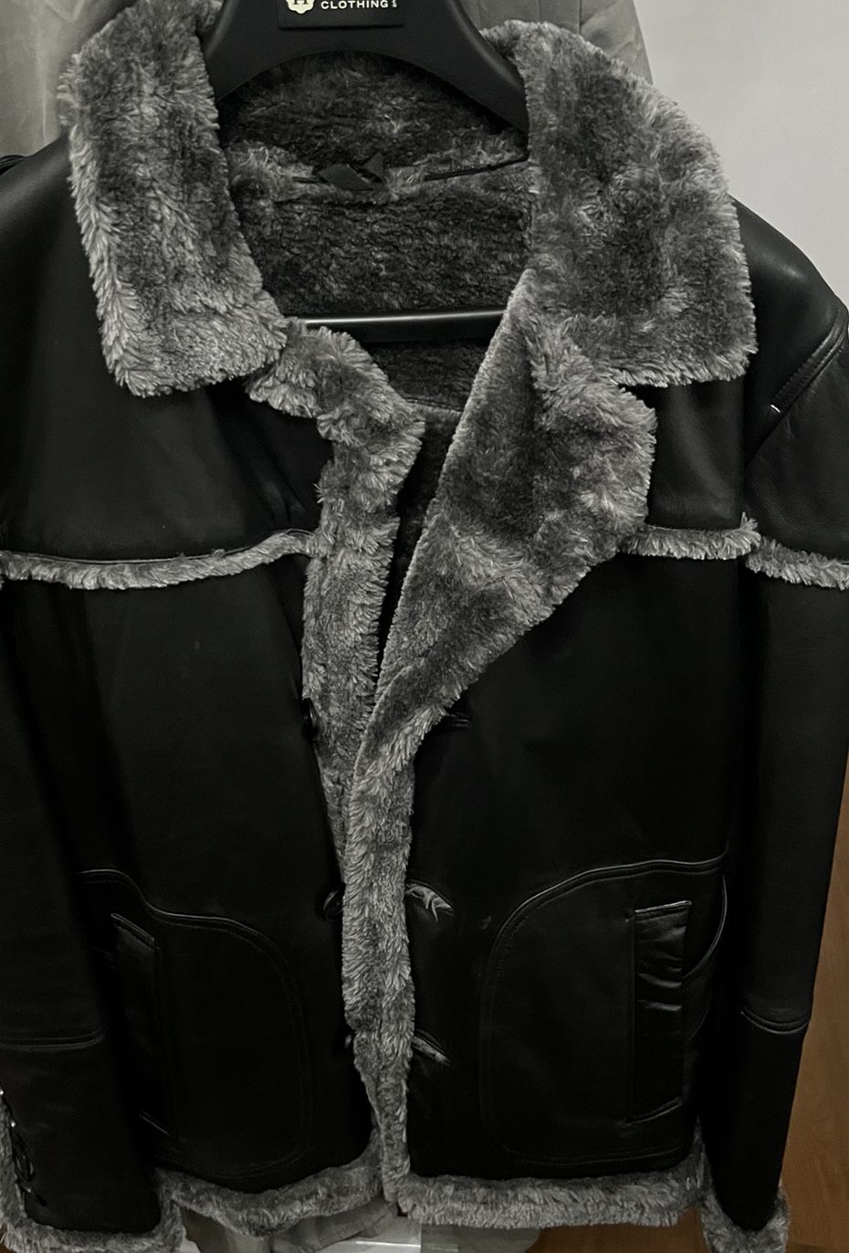 Mens Shearling Leather Jacket