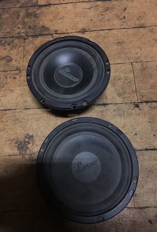 Pair of old school Lanzar 6 1/2 midrange speakers