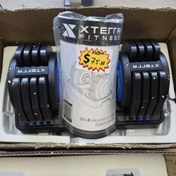 Xterra Fitness 55 lb Adjustable Dumbbell.