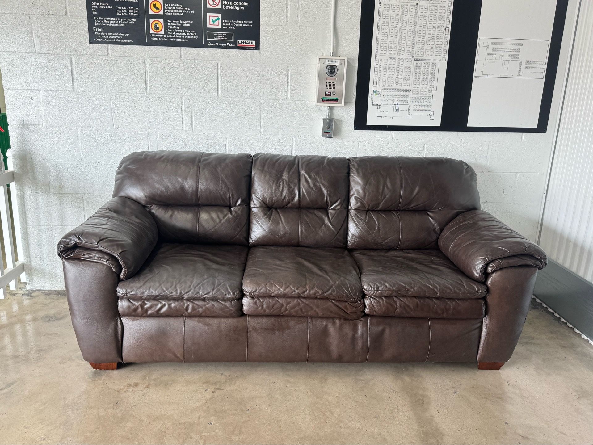 Leather furniture sofa