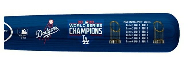 Limited Edition 2020 World Series Champion Los Angeles Dodgers 34" Full-Size Louisville slugger official Souvenir Team colors Baseball Bat