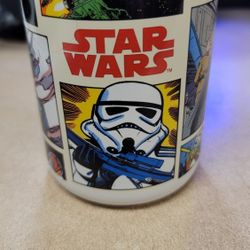  Star Wars Comic Print Coffee Mug by Galerie!   Darth Vader, Yoda, Stormtrooper 