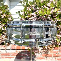 Vintage Rogers Dynasonic Snare Drum 1974 COB Complete All Original 