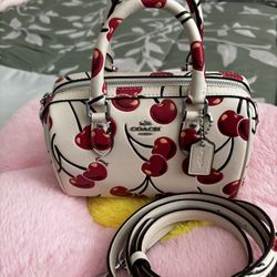 Coach Mini Rowan Cherry PrintHandbag/Shoulder Bag