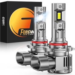 FAHREN 9012 HIR2 LED Headlight Bulb Hi/Low Beam 50000LM Bright 60000HRS+Lifespan