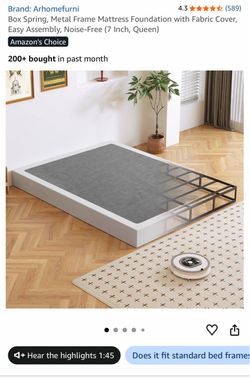 Arhomefurni Full Size Metal Box Spring 7 Inch. New.