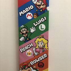 Nintendo Super Mario Canvas 12”x36”x1.5”