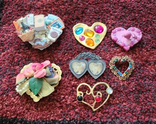Delightful assortment of heart pins