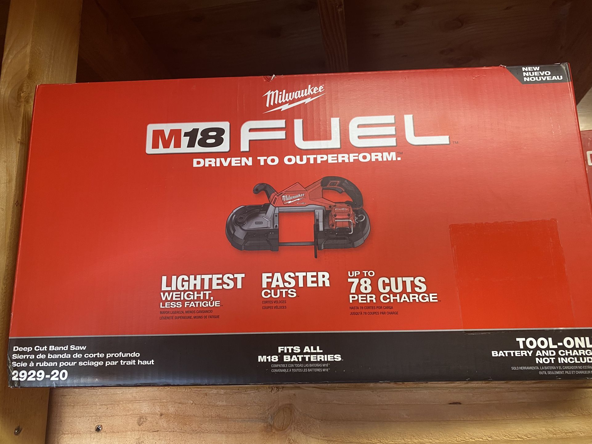 MILWAUKEE M18 FUEL DEEP CUT BAND SAW. # 2929-20 ((( Tool Only ))) Read Below