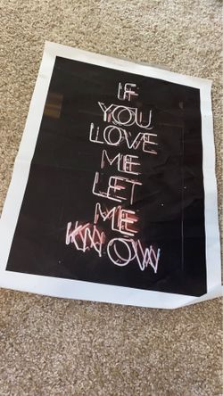 Neon room poster
