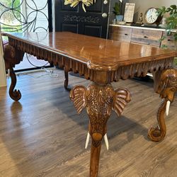 Antique Elephant Table