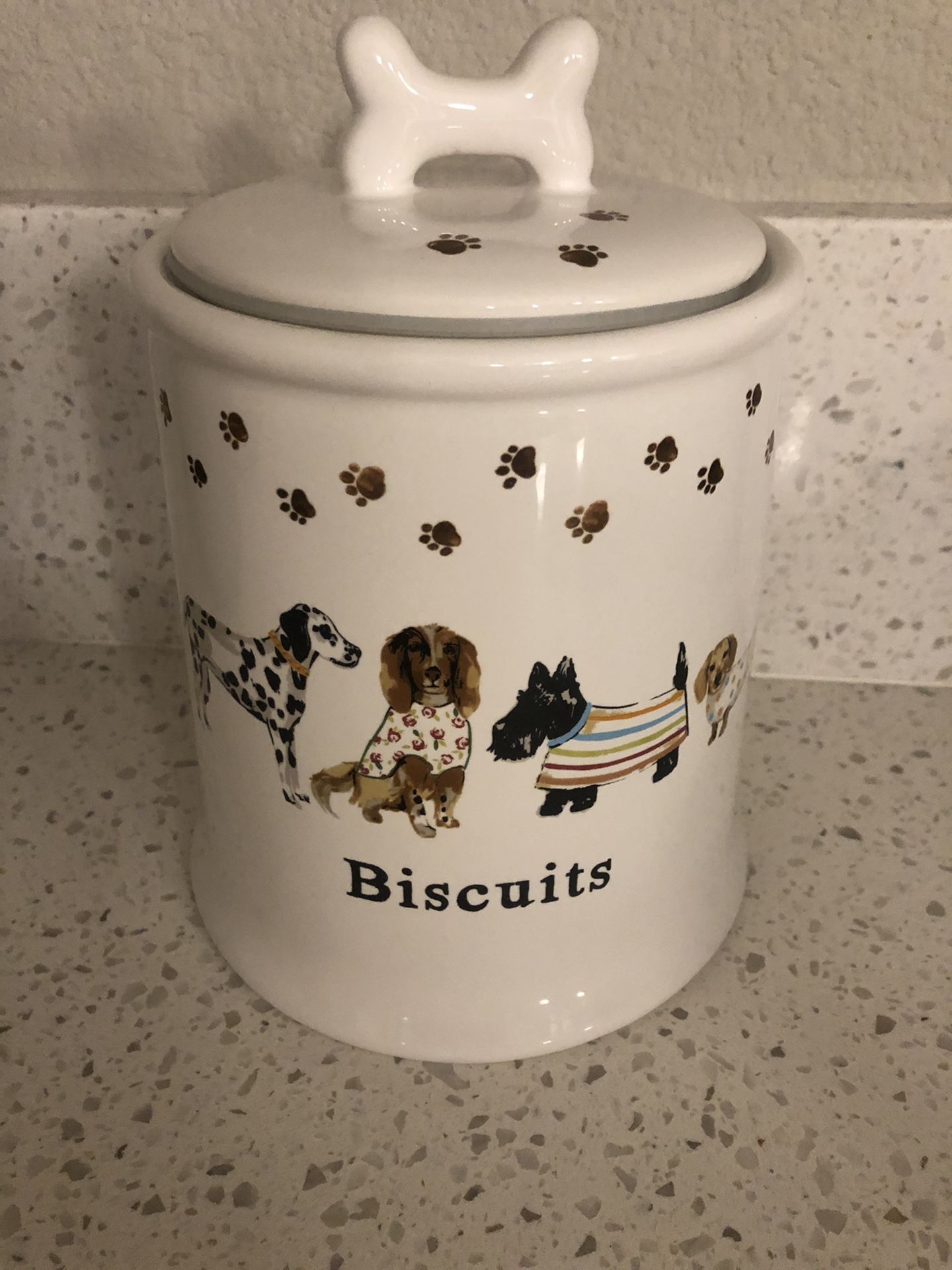 Ceramic Dog Treat Jar