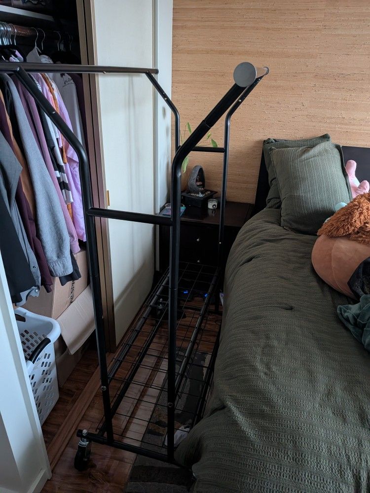 Wayfair Majram Garment Rack With Telescoping Bars