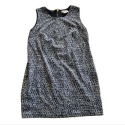 Michael Kors Cross-hatched Sheath Sleeveless  Dress