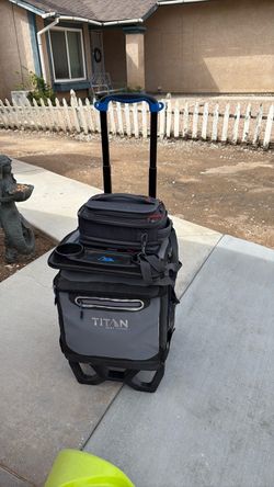 Titan lunch bag and rolling cooler