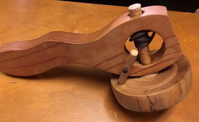 Vintage wooden spinning top