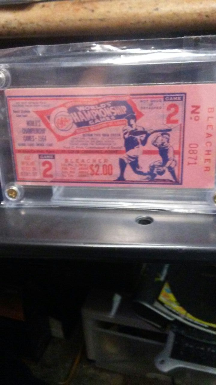 Ticket to the 1964 World Series Yankees vs. Cardinals!!!