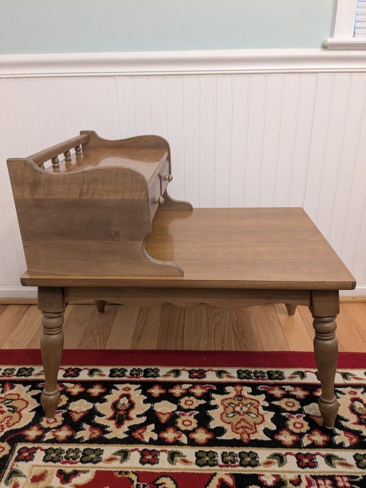Refinished Two Tier Mersman End Table