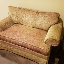 love seat sofa. twin sleeper foldout