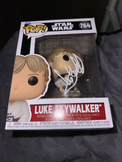 Signed Luke Skywalker Star Wars Funko Pop By Mark Hamill