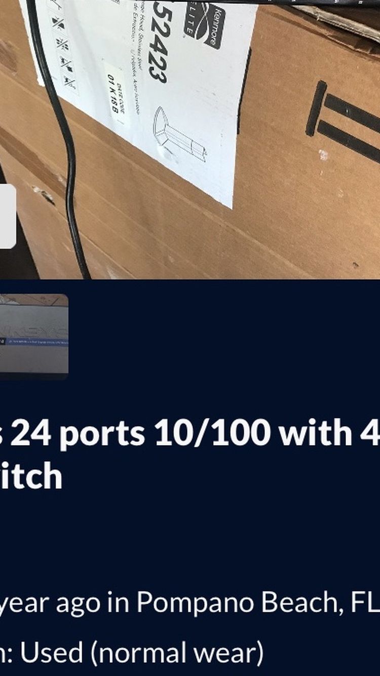 Linksys 24 ports 10/100 with 4 ports giga switch