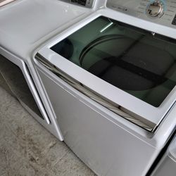 Samsung Washer And Dryer Glass Top Load Set Large Capacity