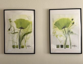 Two posters with frames 40 x 28 1/2