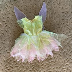 Tinker bell toddler fairy costume, size 4-6x