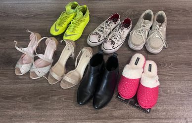 7 pairs of women’s shoes size 8