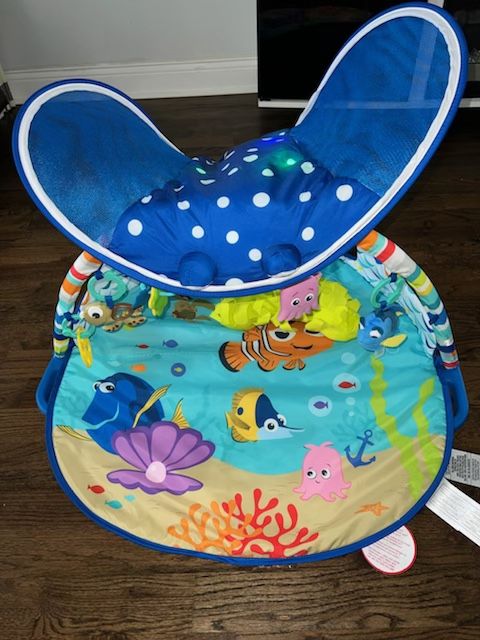 $50.00    Bright Stars Finding Nemo Mr. Ray Ocean Light Baby Play Gym. 