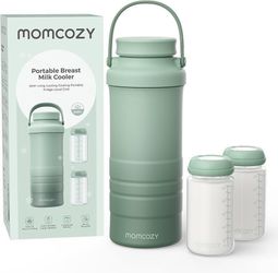 Momcozy 12oz Portable Breast Milk Cooler for Outdoor, Life Saver with 360° Total Cooling