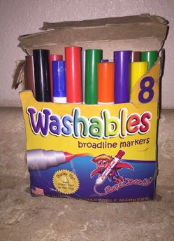 14 (NON-TOXIC) WASHABLE BROADLINE MARKERS