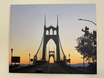 16x20 Canvas Print:  “A New Day is Born”.  Saint Johns Bridge.  Portland, Oregon
