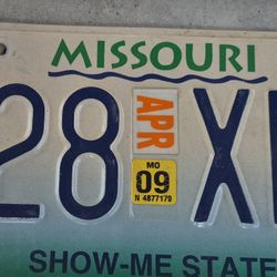 Vintage License Plate 