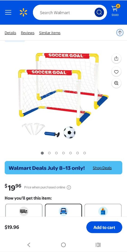 Play Day Foldable Soccer Set