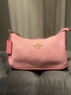Coach Pink Shoulder Bag with Gold Hardware