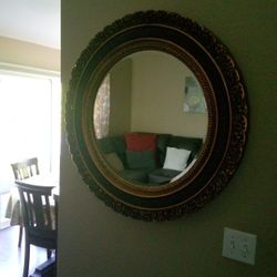 Round Antique Mirror