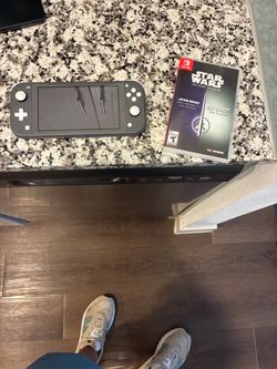 Gray Nintendo switch lite