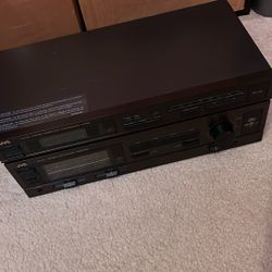 Vintage JVC set stereo amplifier and tuner AX-44 Fx-33